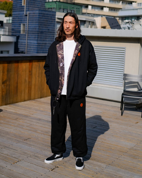 【OUTLET】RVCA メンズ GRANT PUFFER REVERSIBLE ZIP HD パーカー BBW 【2024年冬モデル】
