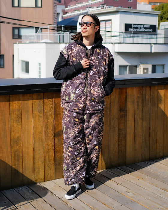 OUTLET】RVCA メンズ GRANT PUFFER REVERSIBLE ZIP HD パーカー BLK