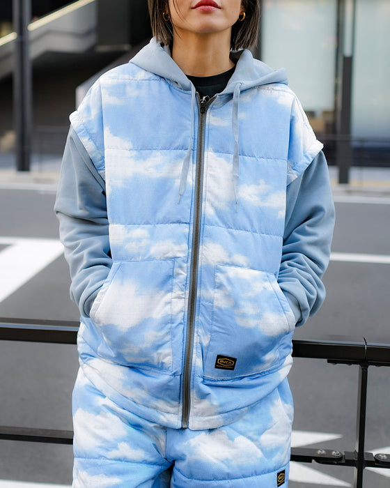 【OUTLET】RVCA メンズ GRANT PUFFER REVERSIBLE ZIP HD パーカー BBW 【2024年冬モデル】