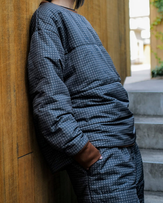 OUTLET】RVCA メンズ GRANT PUFFER REVERSIBLE CR トレーナー BBW