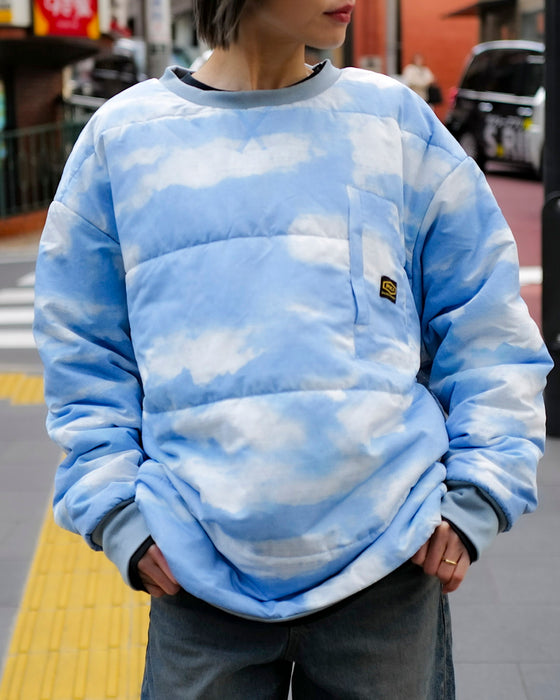 【OUTLET】RVCA メンズ GRANT PUFFER REVERSIBLE CR トレーナー BSG 【2024年冬モデル】