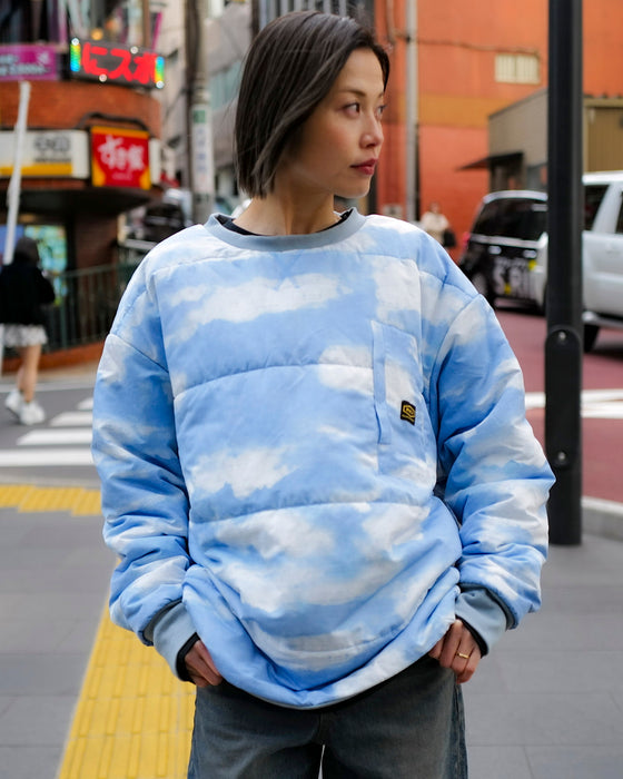 【OUTLET】RVCA メンズ GRANT PUFFER REVERSIBLE CR トレーナー BSG 【2024年冬モデル】