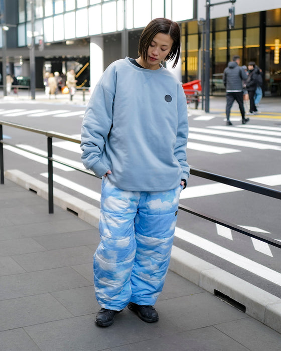 【OUTLET】RVCA メンズ GRANT PUFFER REVERSIBLE CR トレーナー BSG 【2024年冬モデル】
