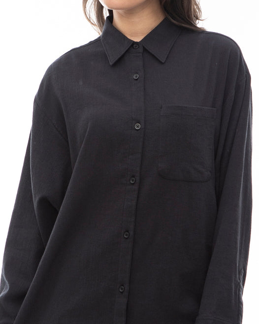 【OUTLET】【直営店限定】RVCA レディース GIMME COVERUP ロングスリーブシャツ 【2024年夏モデル】