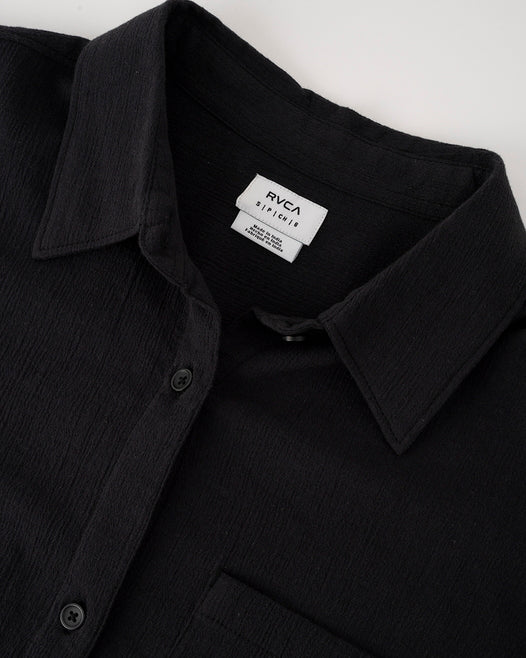 【OUTLET】【直営店限定】RVCA レディース GIMME COVERUP ロングスリーブシャツ 【2024年夏モデル】