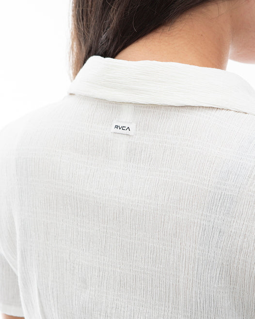【OUTLET】【直営店限定】RVCA レディース HARPER TOP ショートスリーブシャツ 【2024年夏モデル】