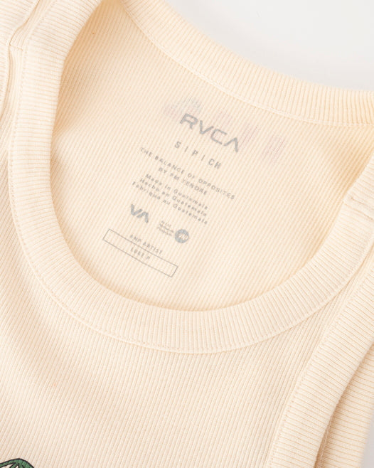 【OUTLET】RVCA レディース 【LUKE P】 LUKE COLLECTIBLES WIDE RIB TAN タンクトップ 【2024年夏モデル】