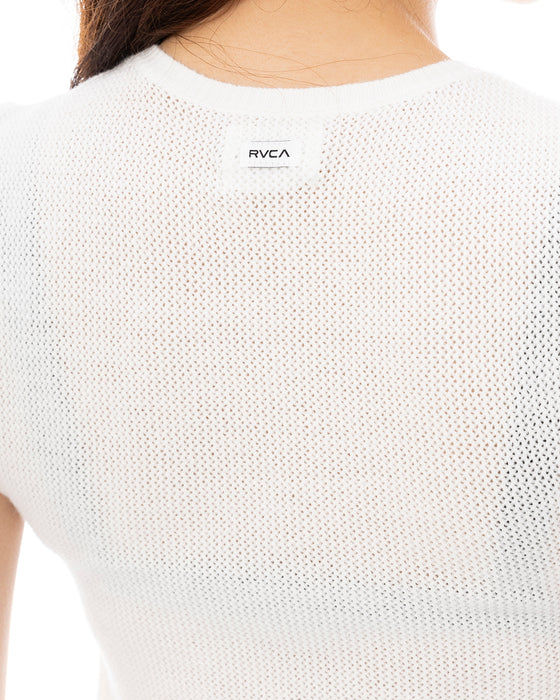 【OUTLET】【直営店限定】RVCA レディース SHIVER SWEATER TANK タンクトップ 【2024年夏モデル】