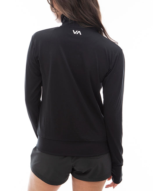 【OUTLET】RVCA レディース 【SURF TEE】 SURF VA LS ZIP UP ラッシュガード 【2024年夏モデル】