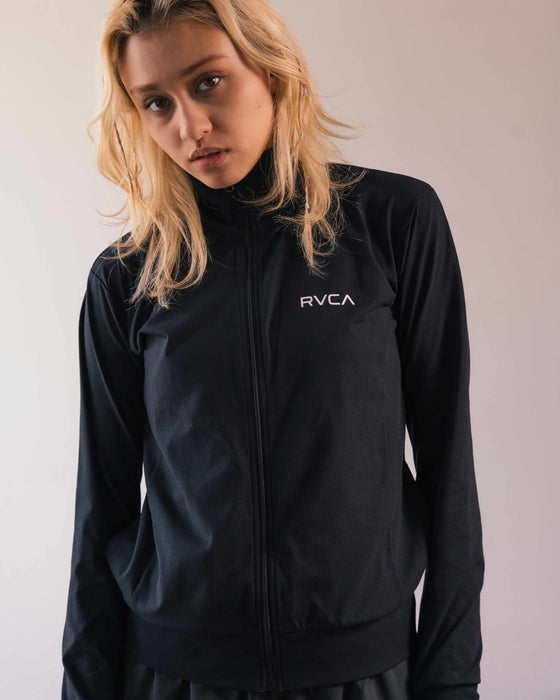 【OUTLET】RVCA レディース 【SURF TEE】 SURF VA LS ZIP UP ラッシュガード 【2024年夏モデル】