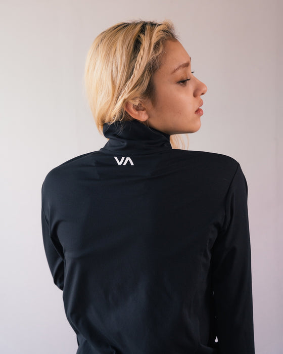 【OUTLET】RVCA レディース 【SURF TEE】 SURF VA LS ZIP UP ラッシュガード 【2024年夏モデル】