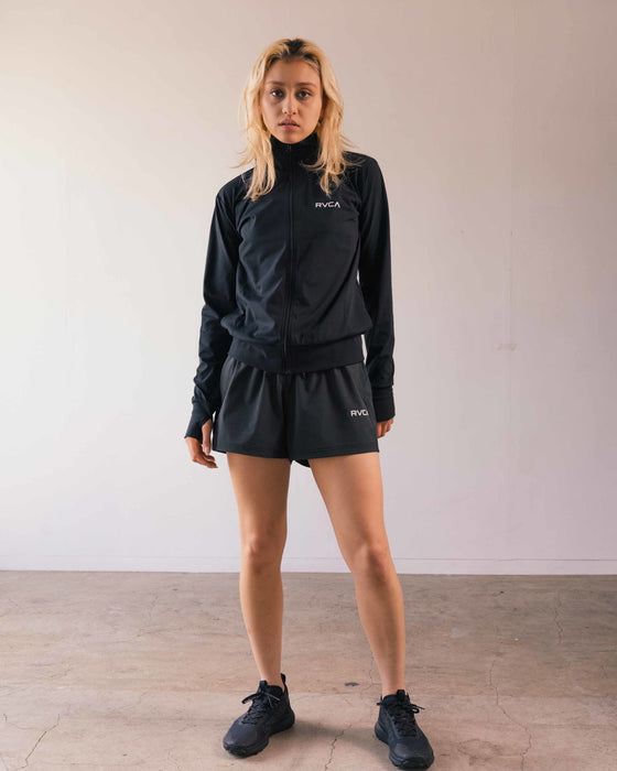 【OUTLET】RVCA レディース 【SURF TEE】 SURF VA LS ZIP UP ラッシュガード 【2024年夏モデル】