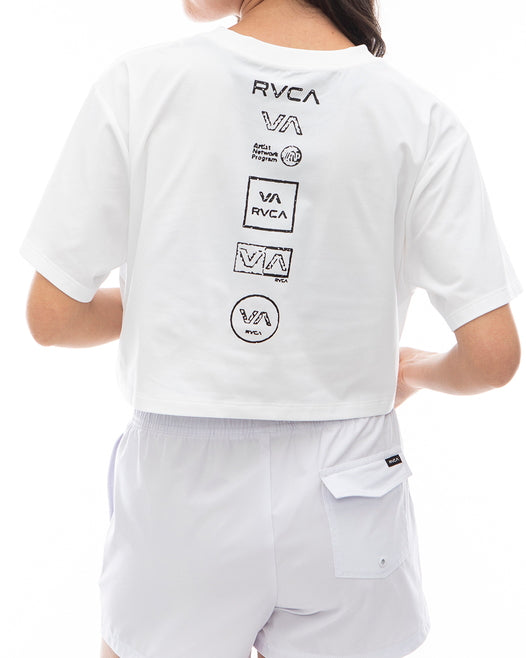 【OUTLET】RVCA レディース 【SURF TEE】 SURF CROPED TEE ラッシュガード 【2024年夏モデル】