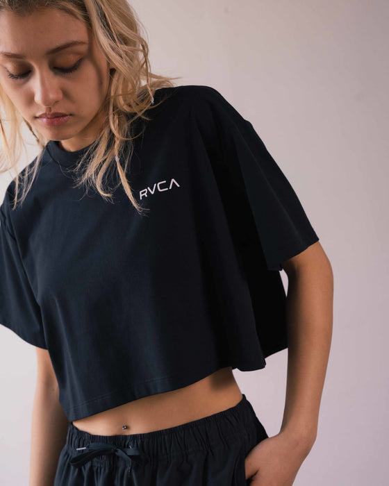 【OUTLET】RVCA レディース 【SURF TEE】 SURF CROPED TEE ラッシュガード 【2024年夏モデル】