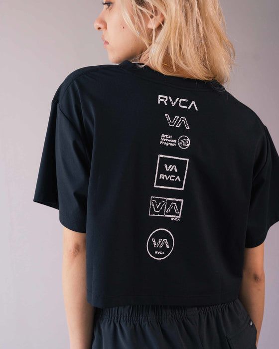 【OUTLET】RVCA レディース 【SURF TEE】 SURF CROPED TEE ラッシュガード 【2024年夏モデル】