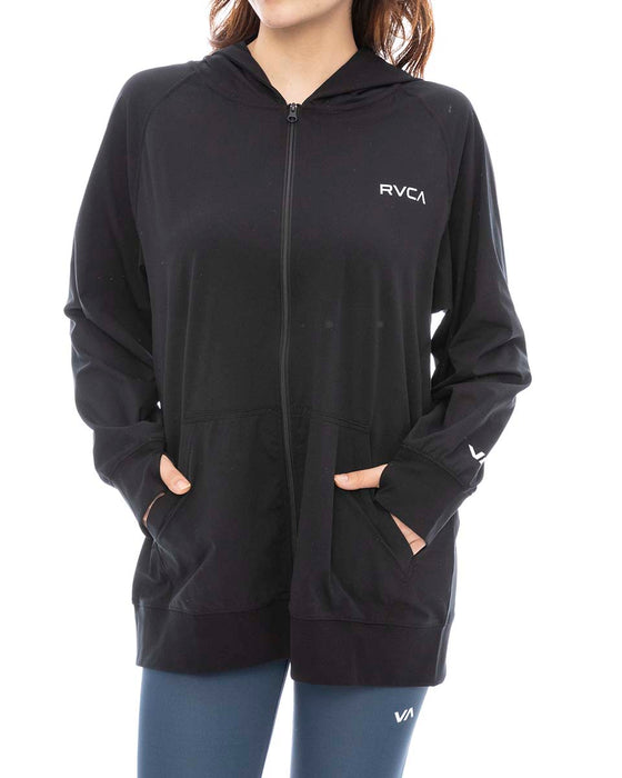 【OUTLET】RVCA レディース 【SURF TEE】 WOMENS ZIP HOODIE RUSHGUARD ラッシュガード 【2024年夏モデル】