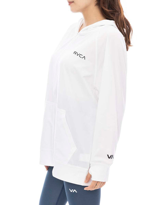 【OUTLET】RVCA レディース 【SURF TEE】 WOMENS ZIP HOODIE RUSHGUARD ラッシュガード 【2024年夏モデル】