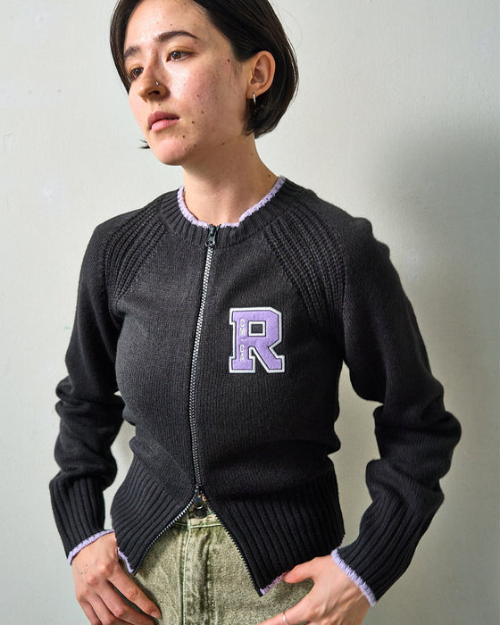 【OUTLET】RVCA レディース ZIP THRU KNIT CARDIGAN カーディガン  【2024年冬モデル】