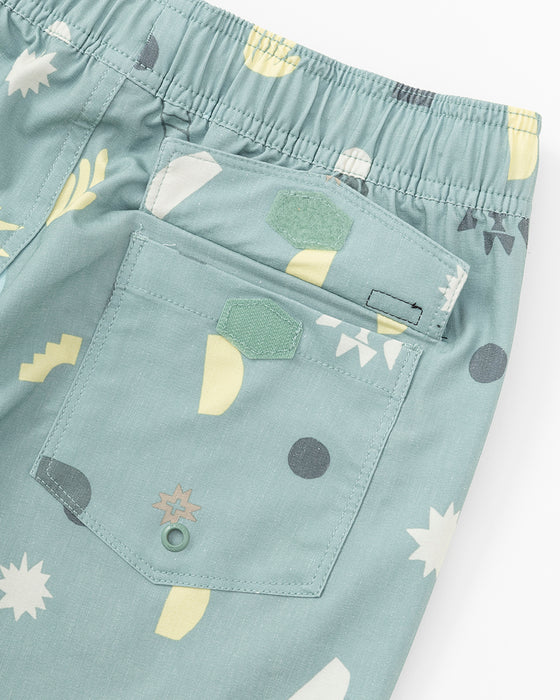【OUTLET】【直営店限定】RVCA キッズ ATLAS ELASTIC ボードショーツ/サーフトランクス GHZ【2024年夏モデル】
