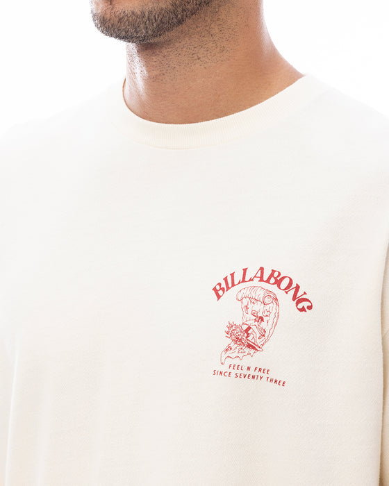 BILLABONG メンズ FEELING FREE トレーナー 【2025年春夏モデル】 CRM / XL