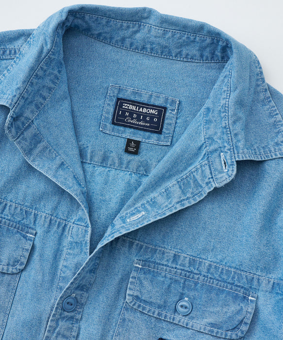 【OUTLET】BILLABONG メンズ 【INDIGO COLLECTION】 DENIM SHIRTS 長袖シャツ 【2025年春夏モデル】