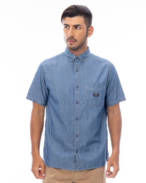 BILLABONG メンズ 【INDIGO COLLECTION】 DUNGAREE SHIRTS 半袖シャツ 【2025年春夏モデル】 BLU / XL