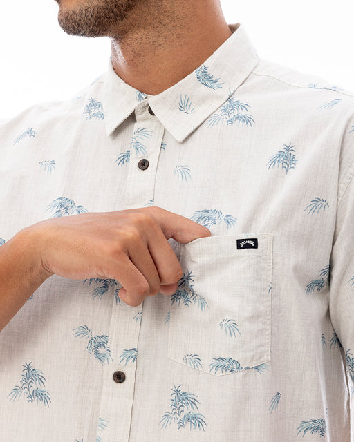 BILLABONG メンズ SUNDAYS MINI SS 半袖シャツ 【2025年春夏モデル】 CRM / XL
