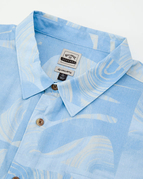 BILLABONG メンズ ELEMENTS WOVEN SHIRT SS 半袖シャツ 【2025年春夏モデル】 WBL / XL