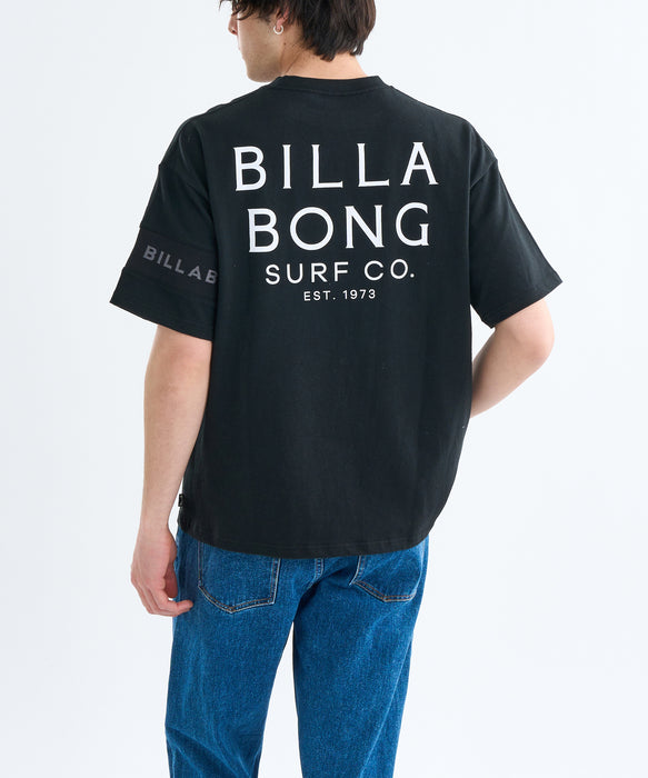 BILLABONG メンズ ONE TIME LINE Tシャツ 【WIDE FIT】【2025年春夏モデル】 BLK / XL