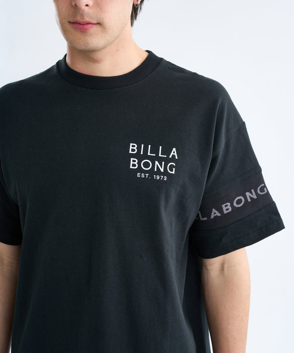 BILLABONG メンズ ONE TIME LINE Tシャツ 【WIDE FIT】【2025年春夏モデル】 BLK / XL