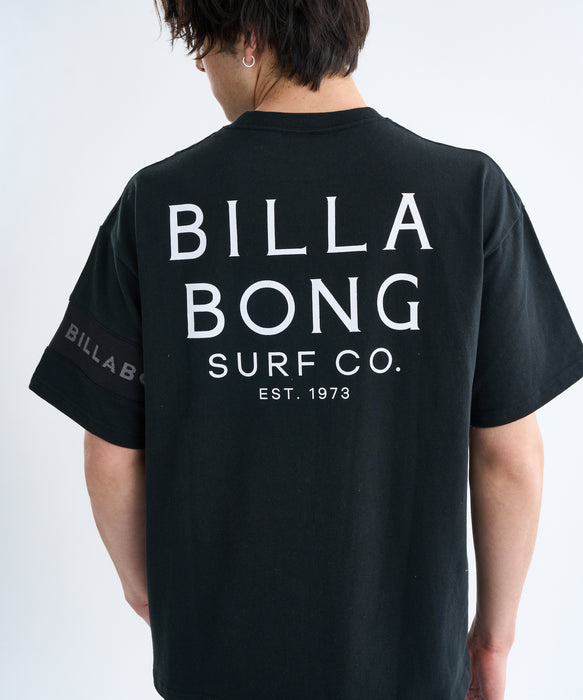 BILLABONG メンズ ONE TIME LINE Tシャツ 【WIDE FIT】【2025年春夏モデル】 BLK / XL
