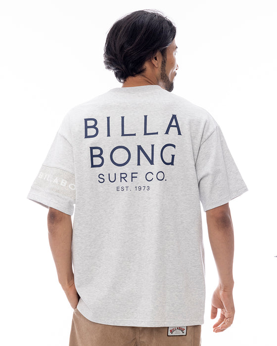 BILLABONG メンズ ONE TIME LINE Tシャツ 【WIDE FIT】【2025年春夏モデル】 GRH / XL
