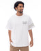 BILLABONG メンズ ONE TIME LINE Tシャツ 【WIDE FIT】【2025年春夏モデル】 WHT / XL