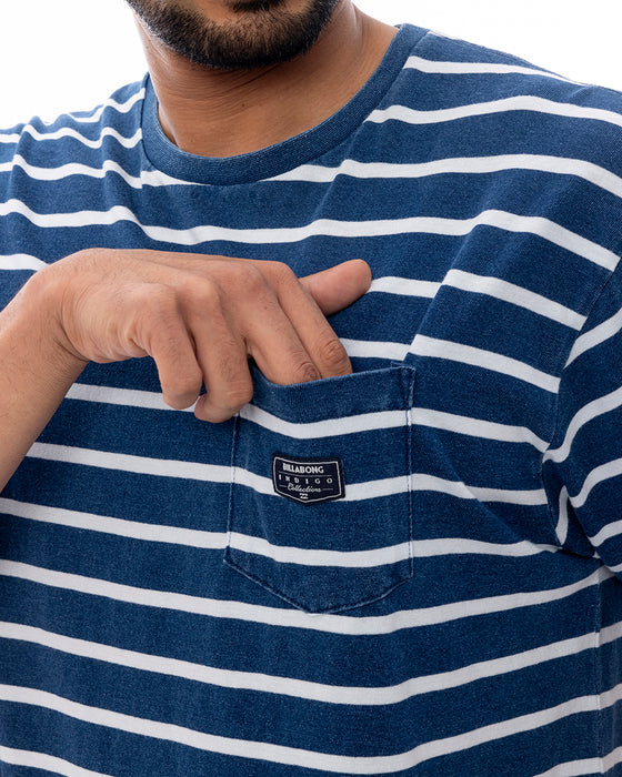 BILLABONG メンズ 【INDIGO COLLECTION】 INDIGO BOARDER Tシャツ 【2025年春夏モデル】 DIN / XL