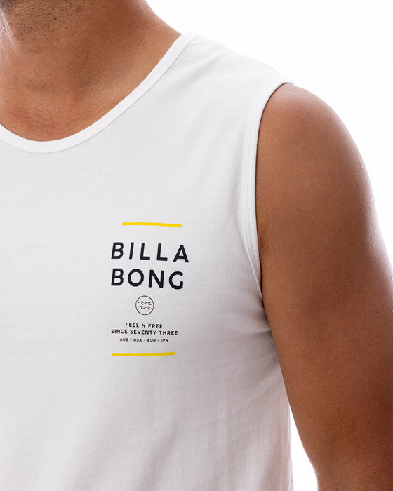 BILLABONG メンズ SUNBLOCK タンクトップ 【2025年春夏モデル】 WHT / XL