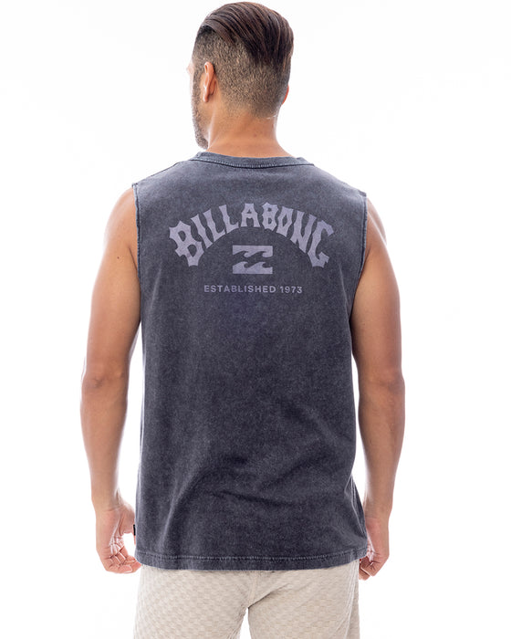 BILLABONG メンズ ARCH FILL タンクトップ 【2025年春夏モデル】 AIN / XL