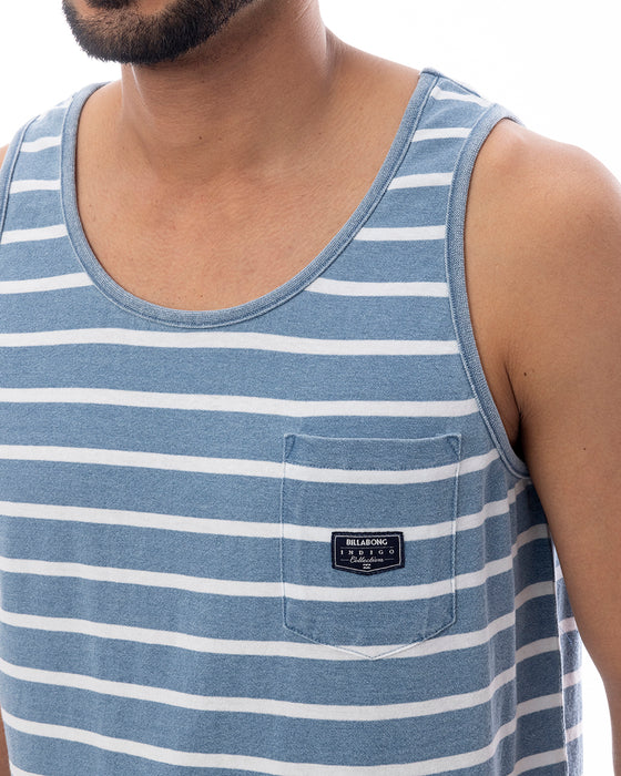 BILLABONG メンズ 【INDIGO COLLECTION】 INDIGO BOARDER タンクトップ 【2025年春夏モデル】 IND / XL