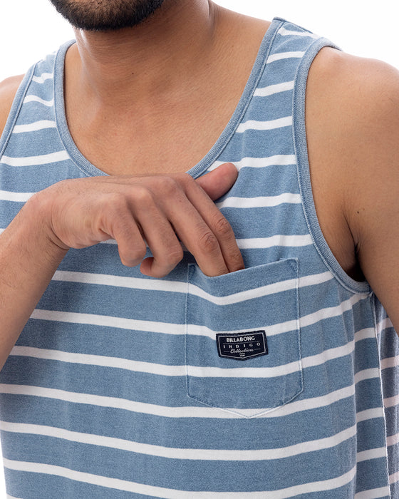 BILLABONG メンズ 【INDIGO COLLECTION】 INDIGO BOARDER タンクトップ 【2025年春夏モデル】 IND / XL