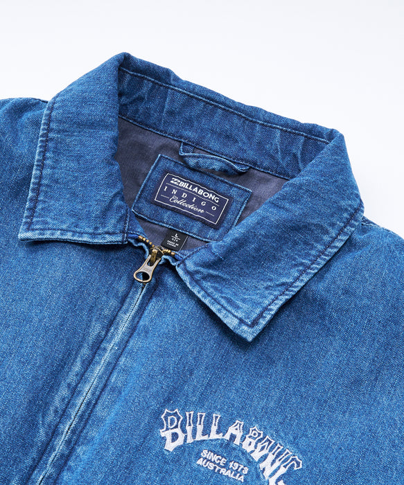BILLABONG メンズ 【INDIGO COLLECTION】 DENIM ZIP COACH ジャケット 【2025年春夏モデル】 DIN / XL
