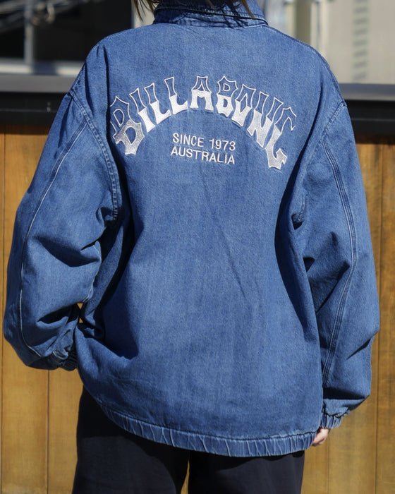 【SALE】BILLABONG メンズ 【INDIGO COLLECTION】 DENIM ZIP COACH ジャケット 【2025年春夏モデル】