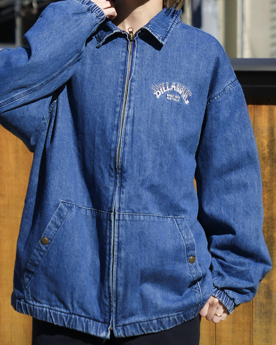 【SALE】BILLABONG メンズ 【INDIGO COLLECTION】 DENIM ZIP COACH ジャケット 【2025年春夏モデル】