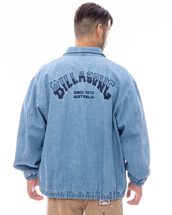 BILLABONG メンズ 【INDIGO COLLECTION】 DENIM ZIP COACH ジャケット 【2025年春夏モデル】 IND / XL