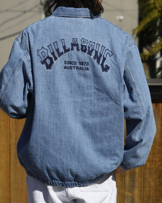 【SALE】BILLABONG メンズ 【INDIGO COLLECTION】 DENIM ZIP COACH ジャケット 【2025年春夏モデル】