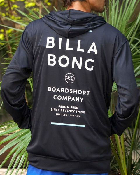 ウェア mobb OUTLET】BILLABONG メンズ RASH ZIP HOOD ジップラッシュガード 【2025