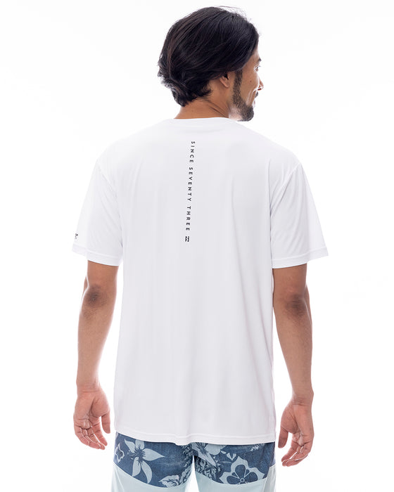 BILLABONG メンズ RASH TEE サーフTシャツ 【2025年春夏モデル】 WHT / XL