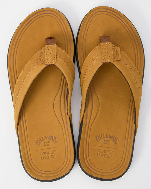 BILLABONG メンズ LEATHER THONGS ビーチサンダル 【2025年春夏モデル】 BRN / 29CM