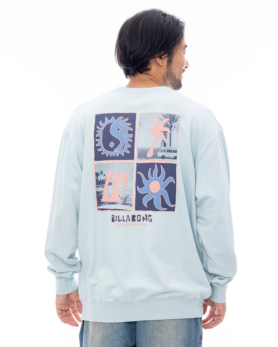 【直営店限定】BILLABONG メンズ R STYLE トレーナー 【2025年春夏モデル】 DYB / XL