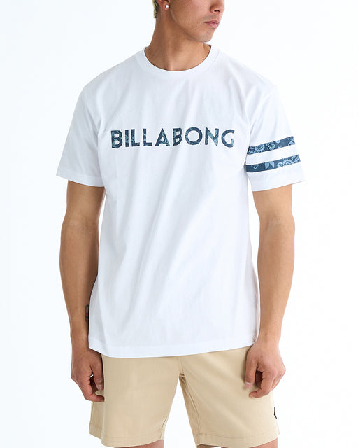 【直営店限定】BILLABONG メンズ UNITY LINE Tシャツ 【2025年春夏モデル】 WHT / XL