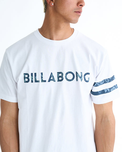 【直営店限定】BILLABONG メンズ UNITY LINE Tシャツ 【2025年春夏モデル】 WHT / XL