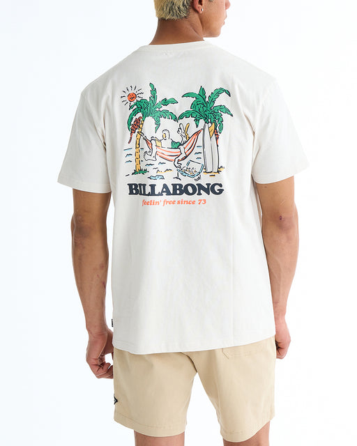 BILLABONG メンズ NO PRESSURE Tシャツ 【2025年春夏モデル】 CRM / XL